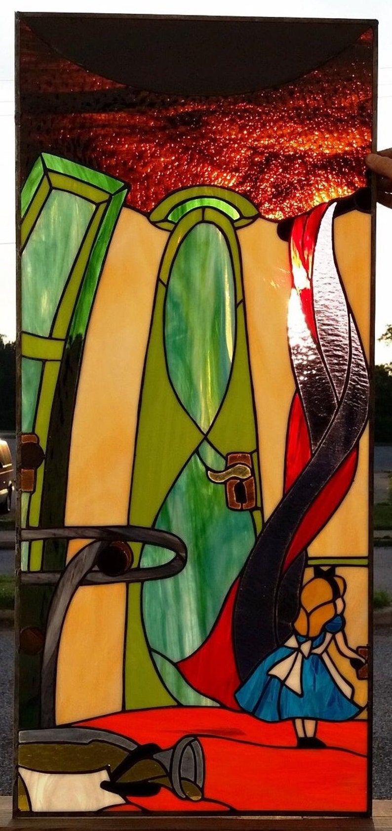 Stained Glass Windows W-73 Alice in Wonderland Collection image 3