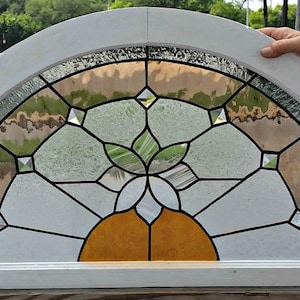 Stained Glass Window - W-185 Elegant Flower