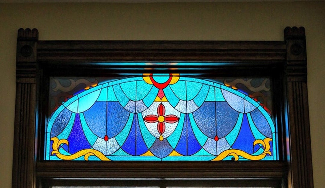 （特別価格）Stained Glass Window Stained Glass Window - W-174 Whimsical Dream - Etsy