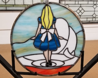 Stained Glass Suncatcher - CG-17 Alice in a Teacup