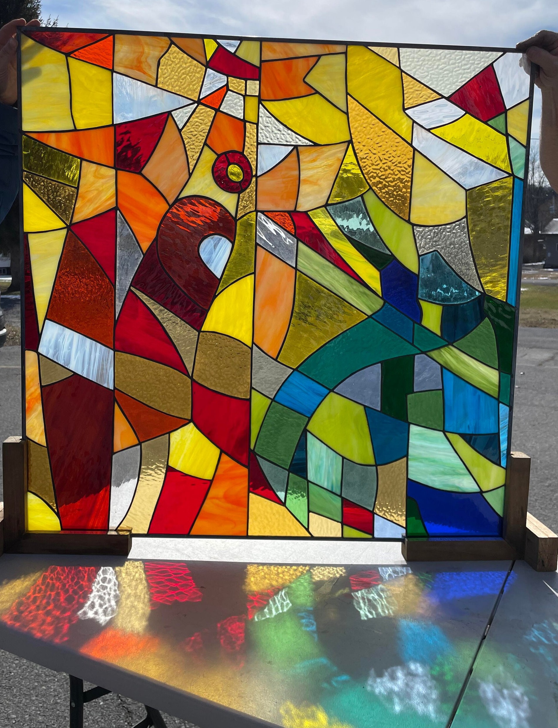 Stained Glass Windows - W-44 Inspired by the Sagrada Familia