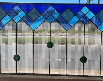 Stained Glass Transom Window - TW-284