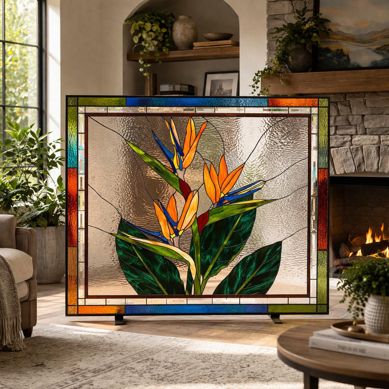 Tropical Radiance Lead and Light Luminous Handcrafted Stained