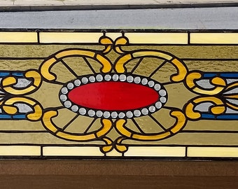 Stained Glass Transom Window - TW-239