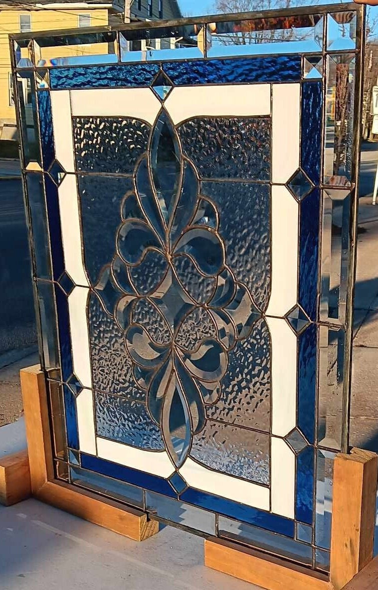 Stained Glass Window - W-505 Elegant Bevel Cluster - Etsy