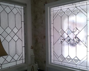 Stained Glass Window - W-35 Geometric Elegance