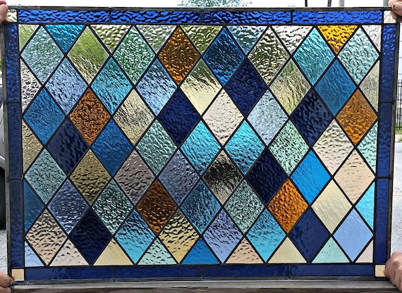 Triangular Stained Glass Transom Windows Design Drawing For Stained