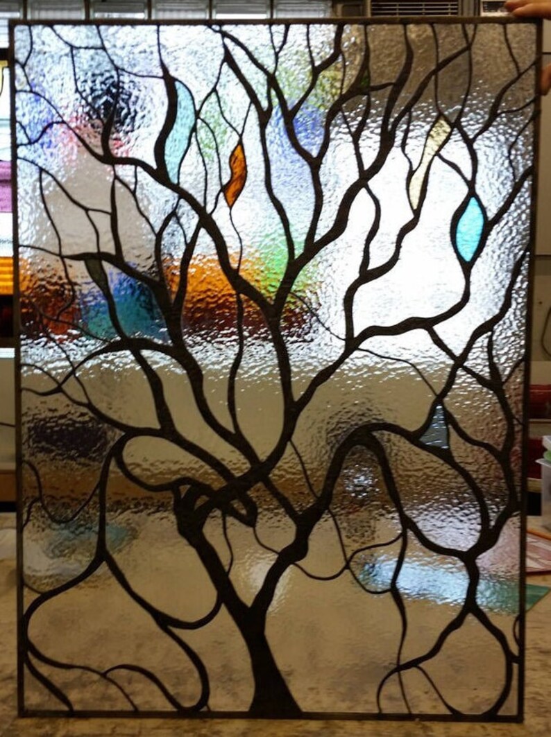 Custom Window Tree Stained Glass Window - W-149 Tree - Etsy