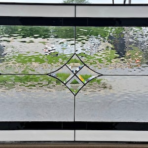 Stained Glass Transom Window - TW-146 Simplistic