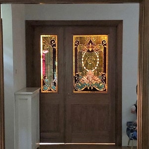 Stained Glass Door Window - D-19