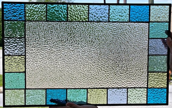 Stained Glass Window - W-161 Queen Anne Style - Etsy