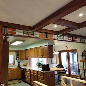Stained Glass Window Panel - W-402 Craftsman Style