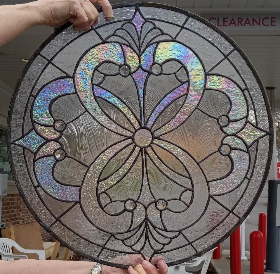Stained Glass Windows - W-494 Iridescent Cluster - Etsy