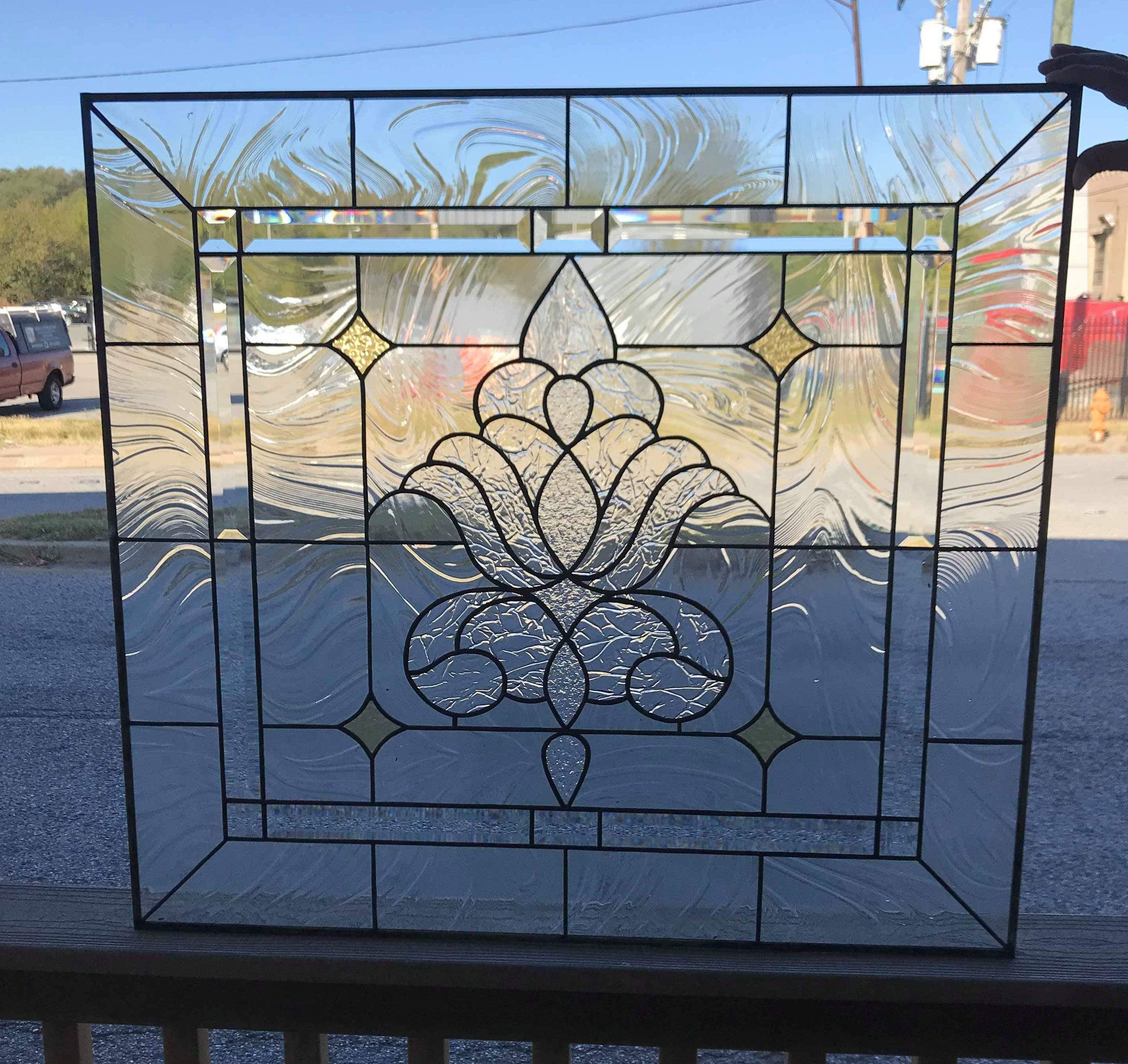 D33 Stained Glass Door Window Etsy