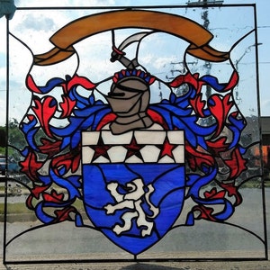 Stained Glass Window - W-246 Heraldic Shield