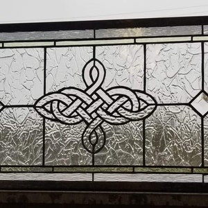 Stained Glass Window - W-162 Elegant Celtic Knot