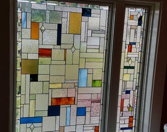 Stained Glass Window - W-293 - Colors and Clears