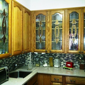 Stained Glass Kitchen Cabinet Inserts - CI-2 Elegant