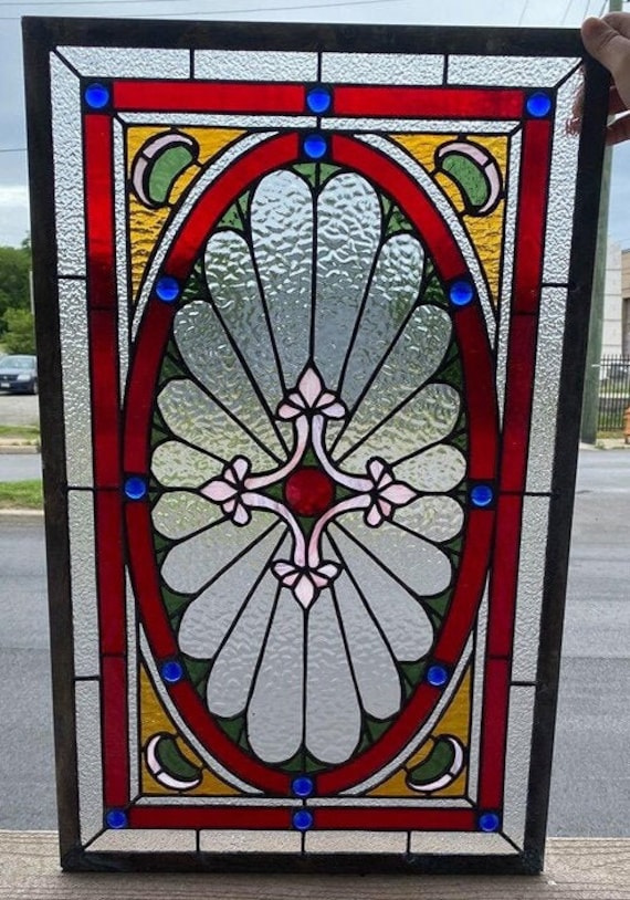 Stained Glass Skylight Window - W-393 Traditional Skylight - Etsy