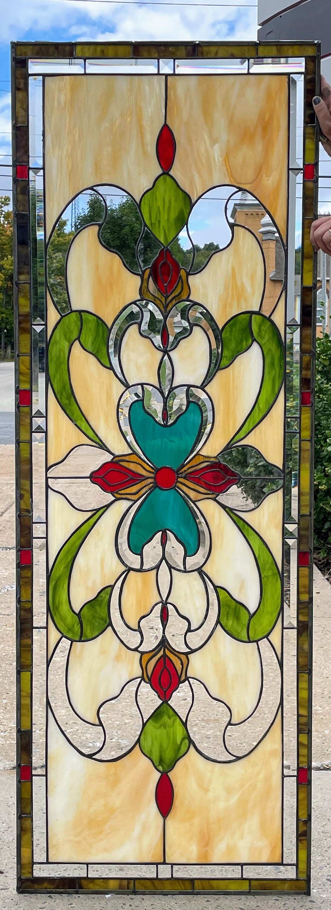 Stained Glass Door Window - D-67 - Etsy