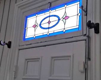 Stained Glass Transom Window - TW-111 Traditional