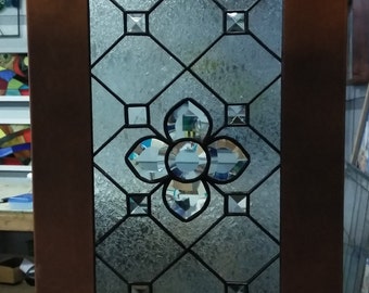 Stained Glass Cabinet Inserts - CI-40 Elegance in Bevels