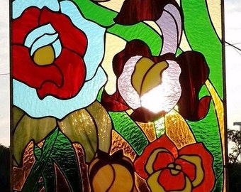 Stained Glass Set of Windows - Alice in Wonderland