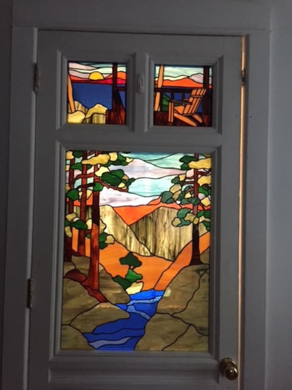 Stained Glass Door Window - D-17 - Etsy