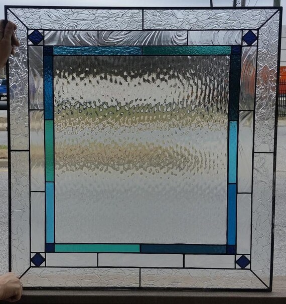 （特別価格）Stained Glass Window Lot - Mid Century Illuminated Stained Glass Window