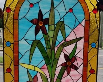 Stained Glass Window - W-449 Arched Window