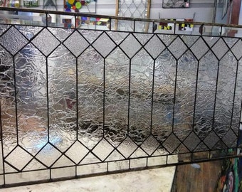 Stained Glass Window - W-75 Clear & Textured Pattern