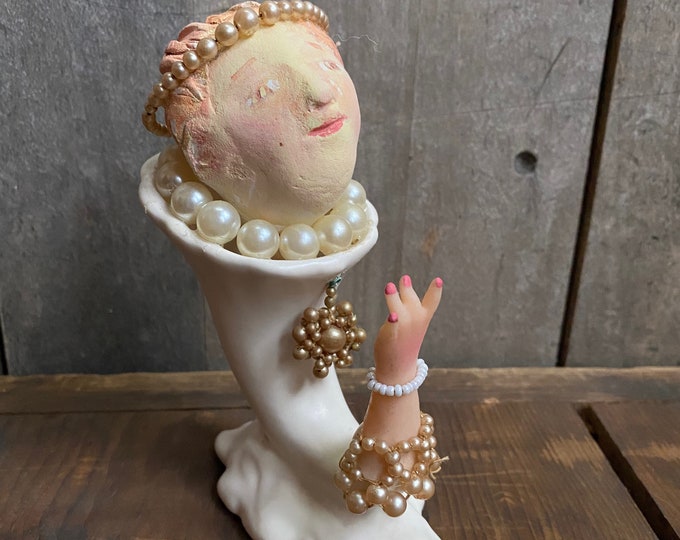 Princess Pearl Original Art Doll Assemblage
