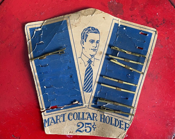 Vintage Collar Holder Store Display Card