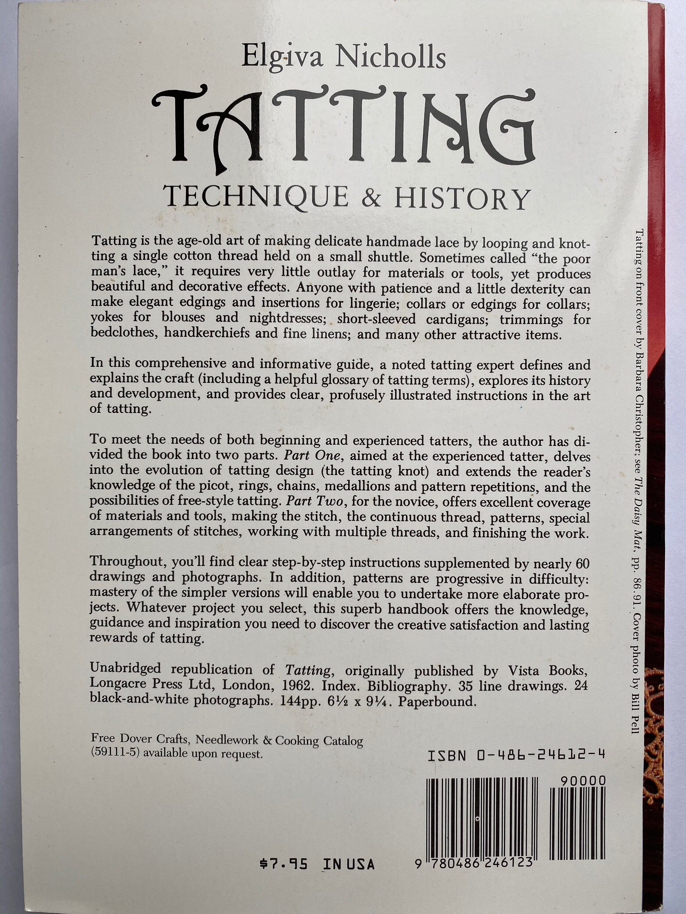 Tatting Technique & History by Elgiva Nicholls