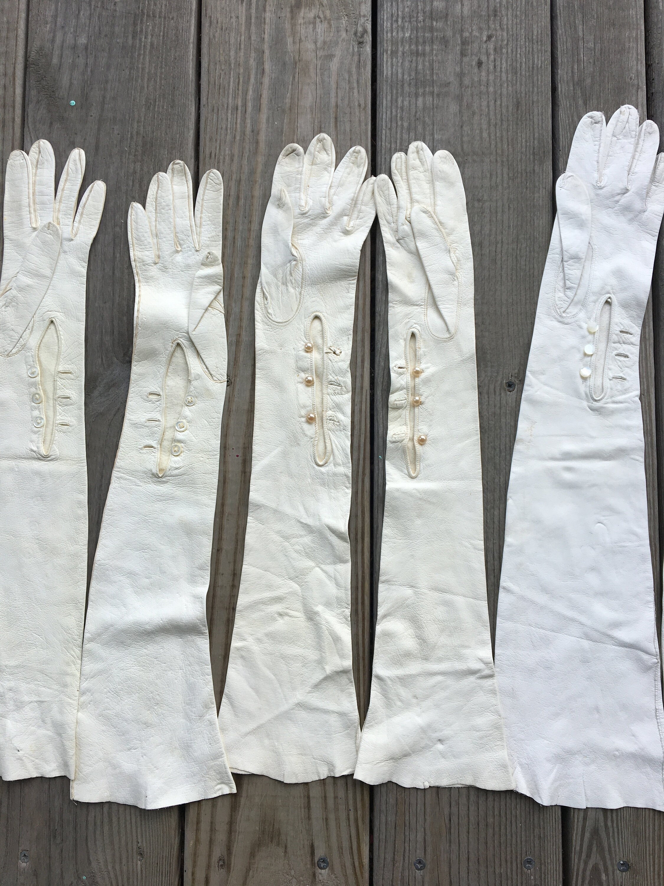Vintage Kid Glove Collection Lot of 8 Pair