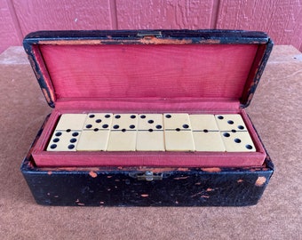 Antique Complete Domino Set in Box