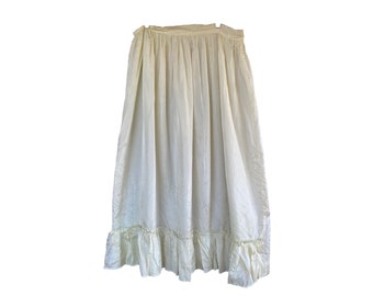 Vintage Ivory Acetate Petticoat Slip -XL/1X-