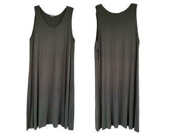 Sydney Slipster Tank Dress -Various- Black Rayon/Spandex NWT