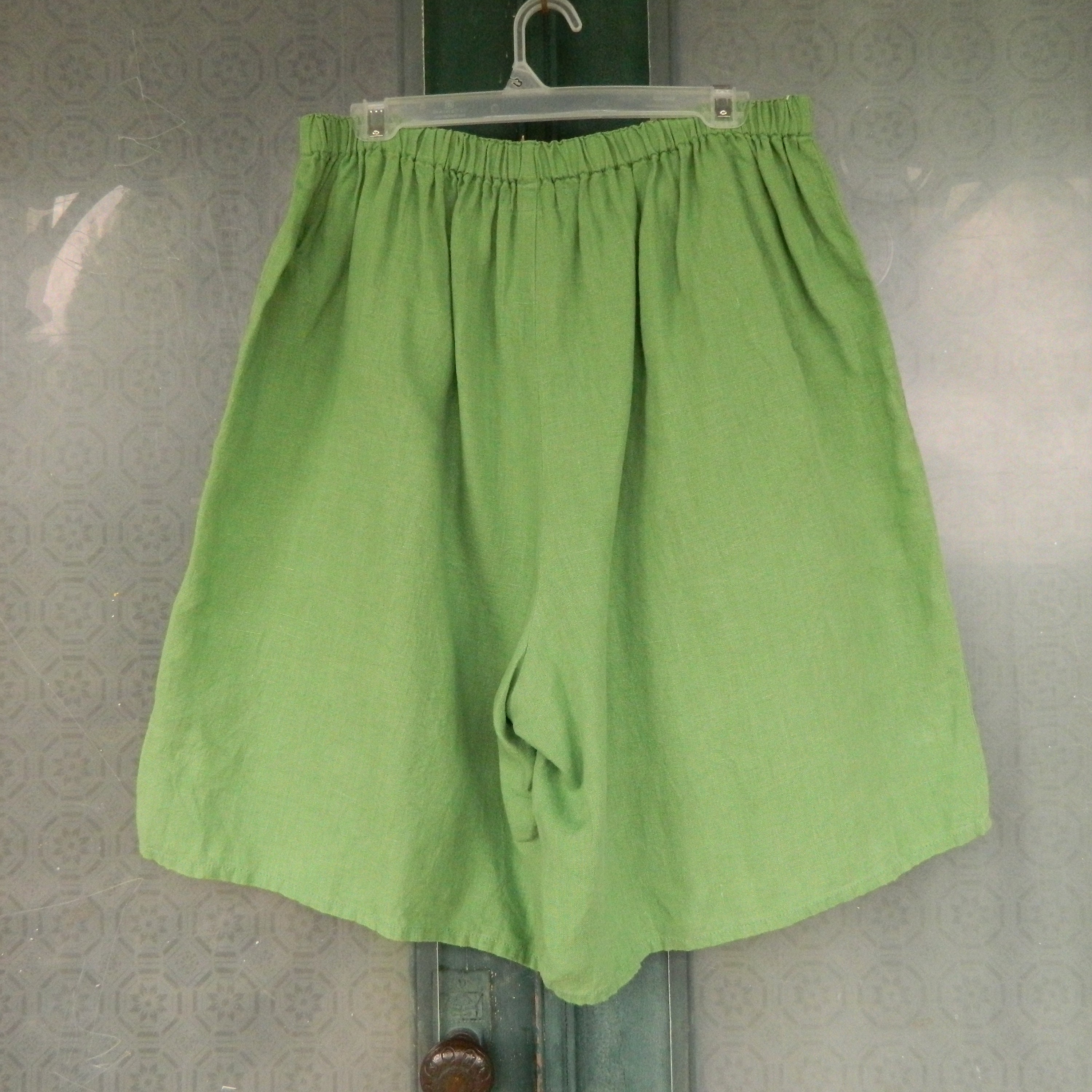 FLAX Engelheart Shorts -1G/1X- Green Linen