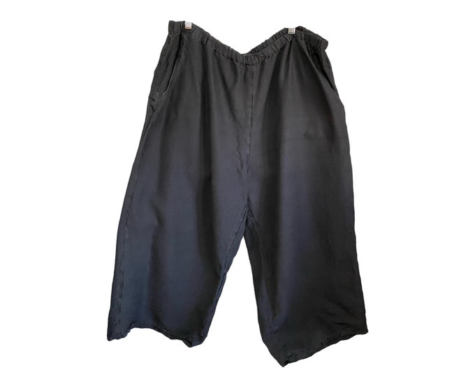 FLAX Flood Pants -2G/2X- Black Silk