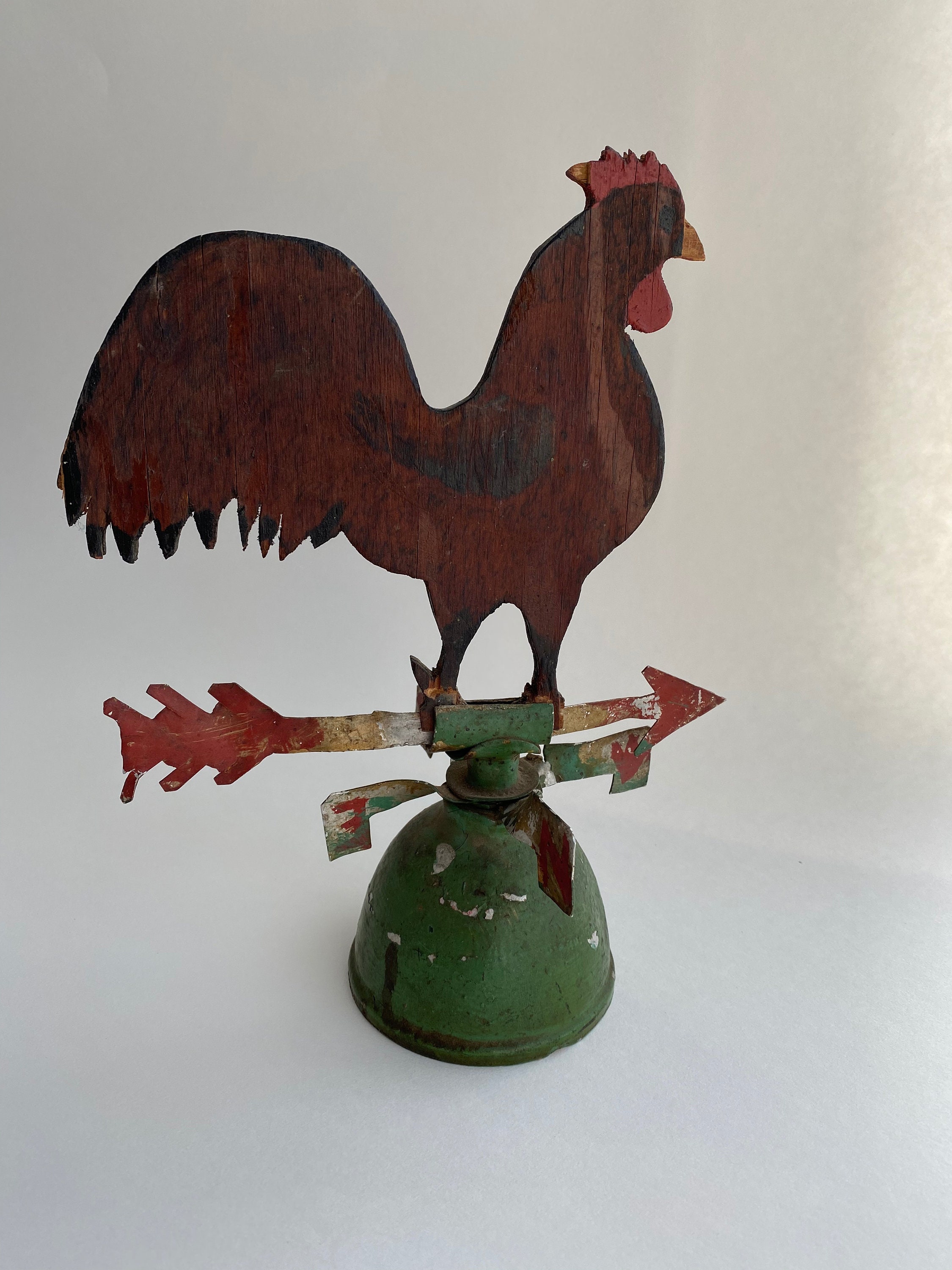 Primitive Folk Art Rooster Mini Weathervane