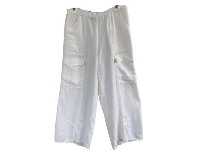 FLAX Bold 2011 Full Cargo Pants -S- White Linen
