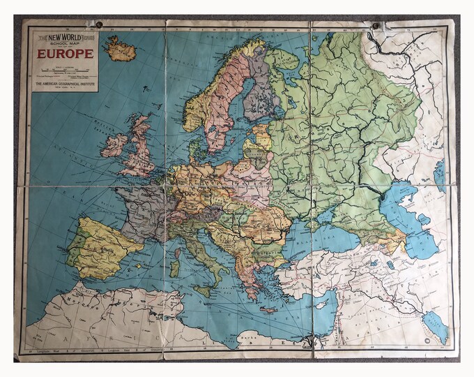 New World Series School Map of Europe
