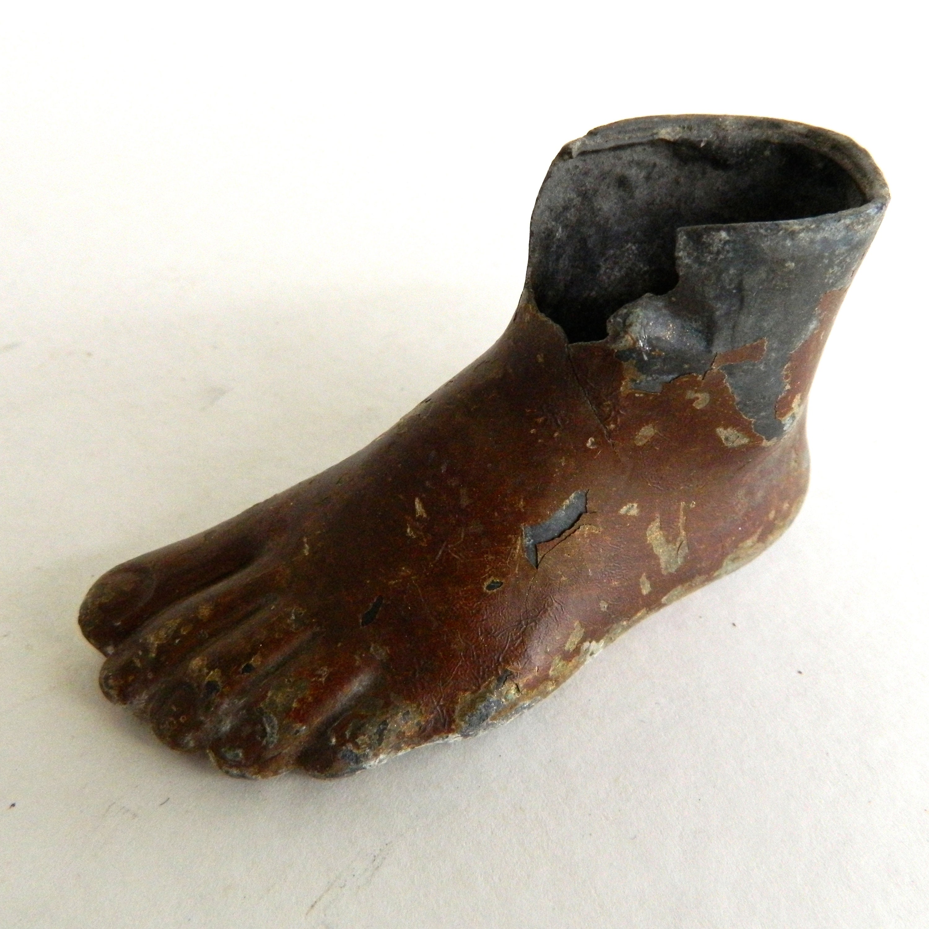 Vintage 4 Inch Metal Foot Fragment