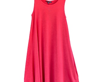 Kozan A-Line Tunic Dress -XS- Red Poly/Spandex NWT