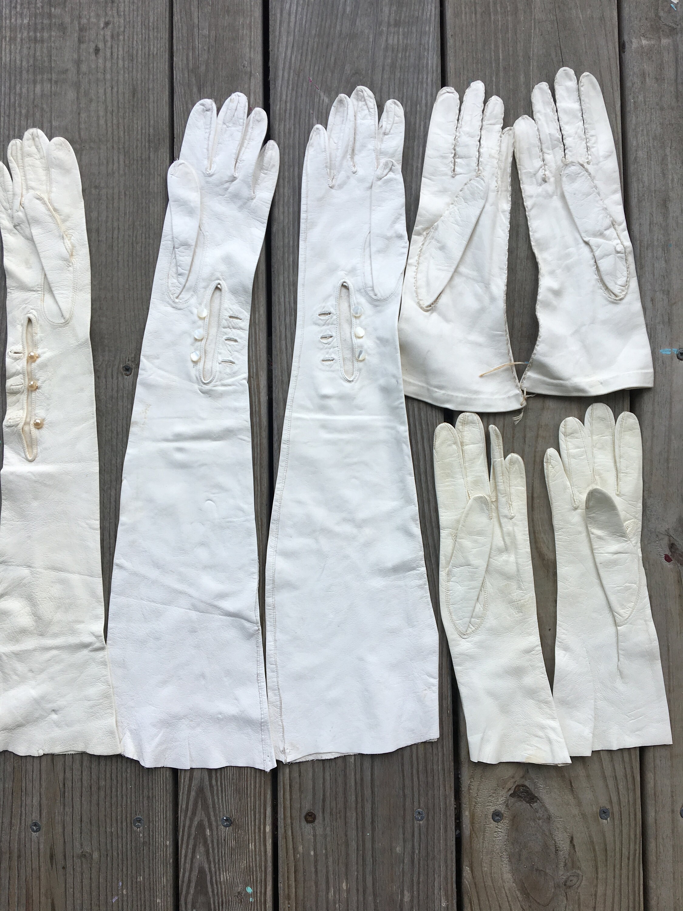 Vintage Kid Glove Collection Lot of 8 Pair