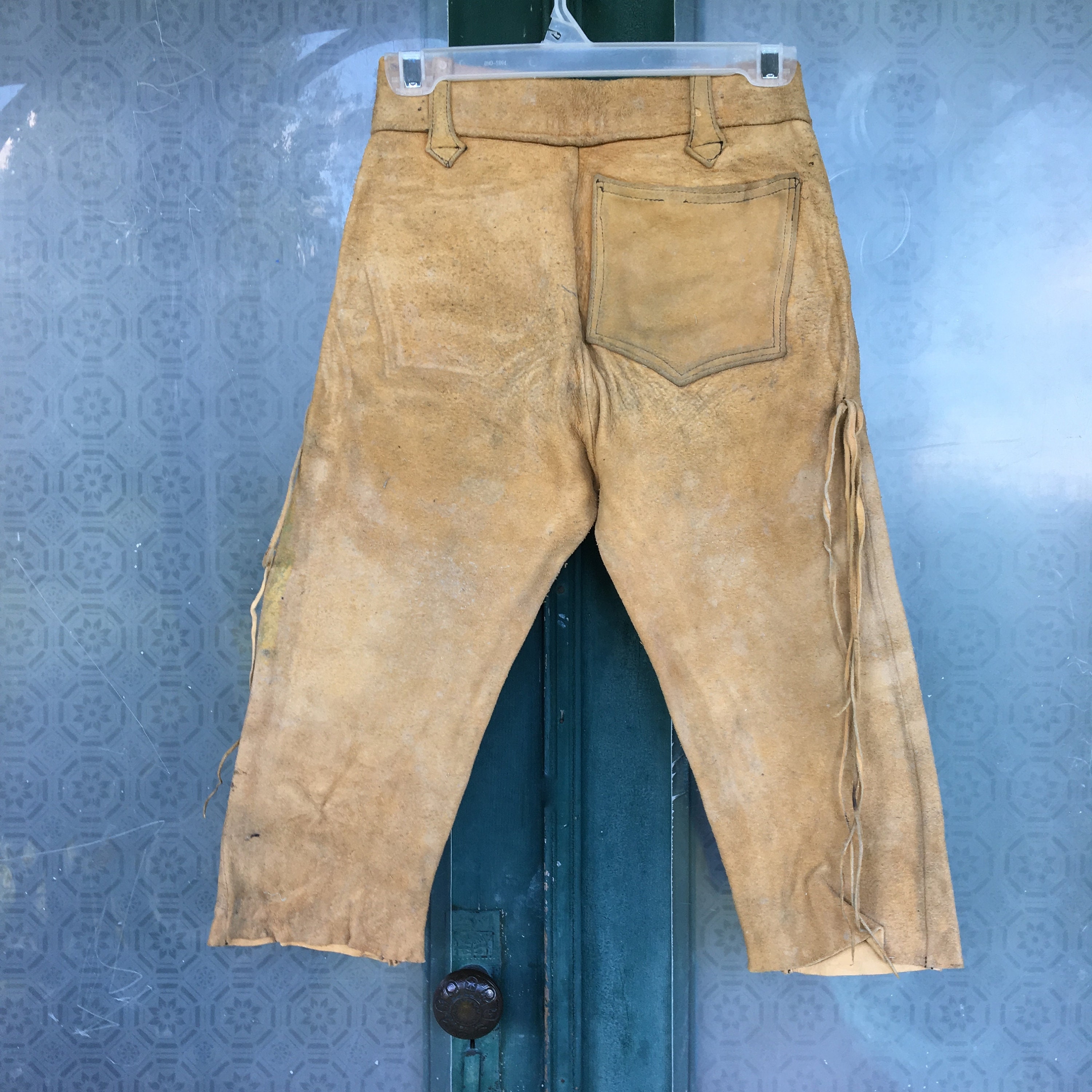 Vintage Buckskin Leather Britches Breeches