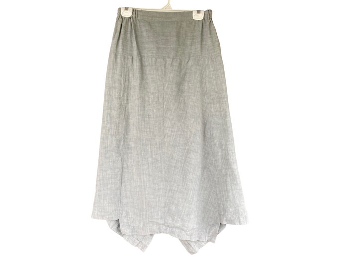 Shirin Guild Linen Skirt -S- Stone Gray