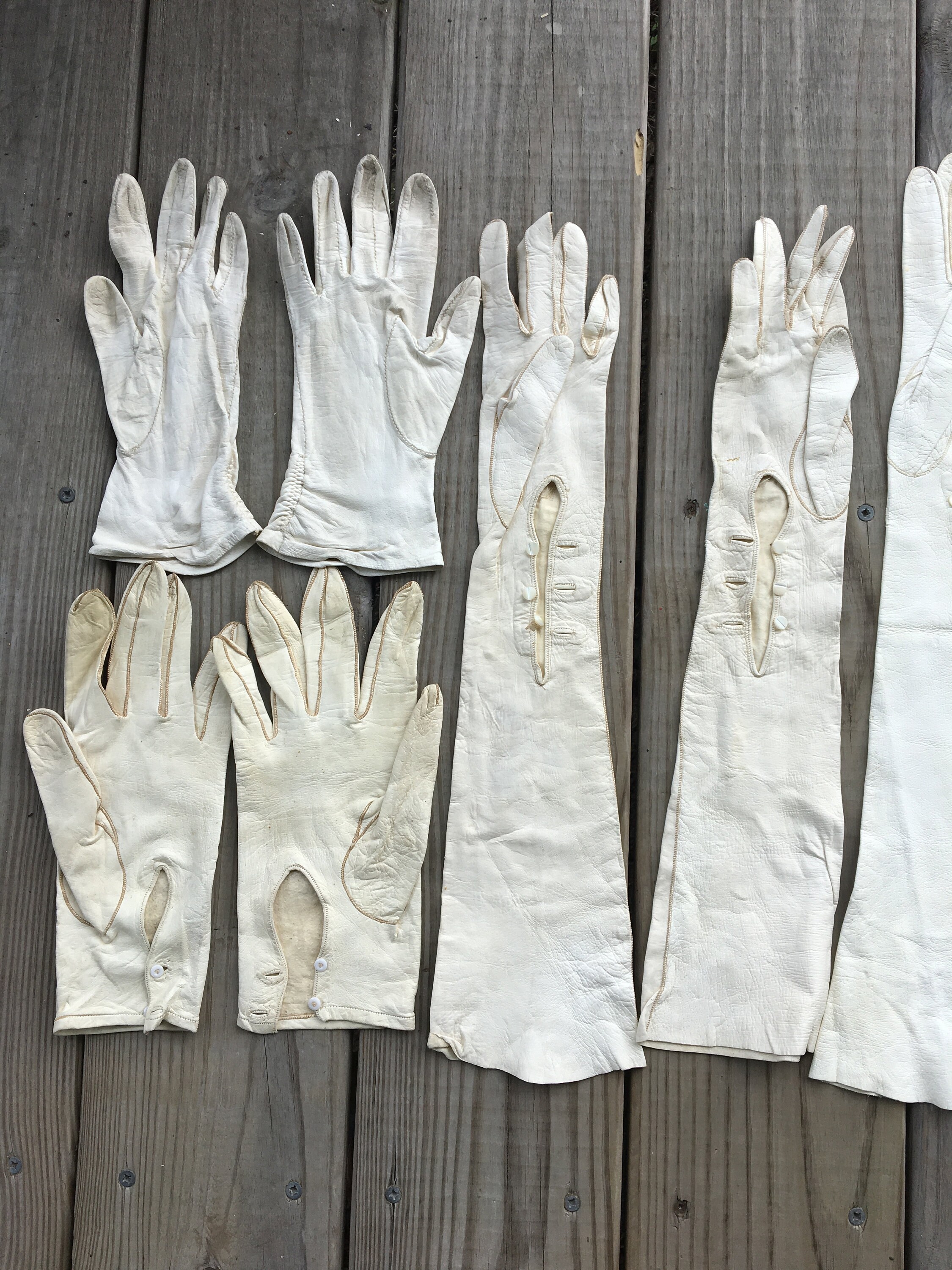 Vintage Kid Glove Collection Lot of 8 Pair