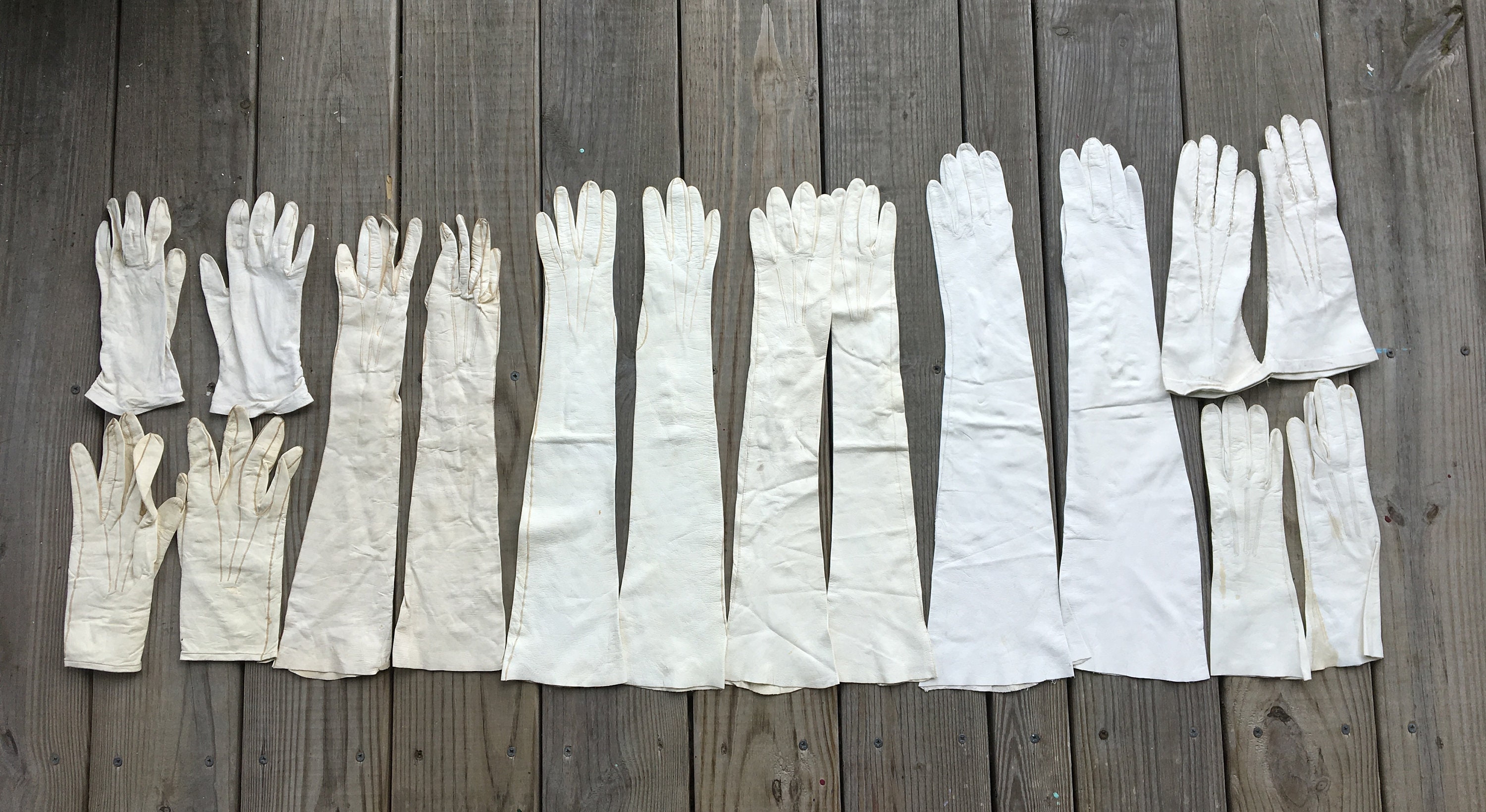 Vintage Kid Glove Collection Lot of 8 Pair
